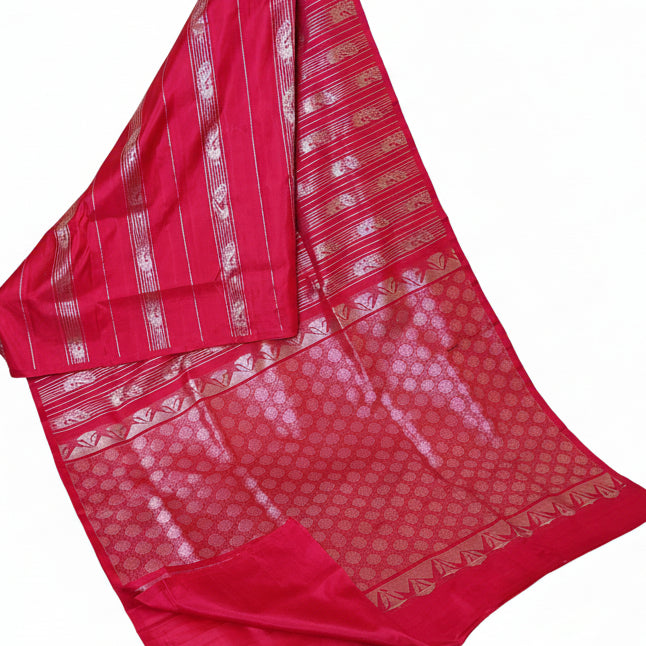 Red pure pattu venkatagiri silk saree