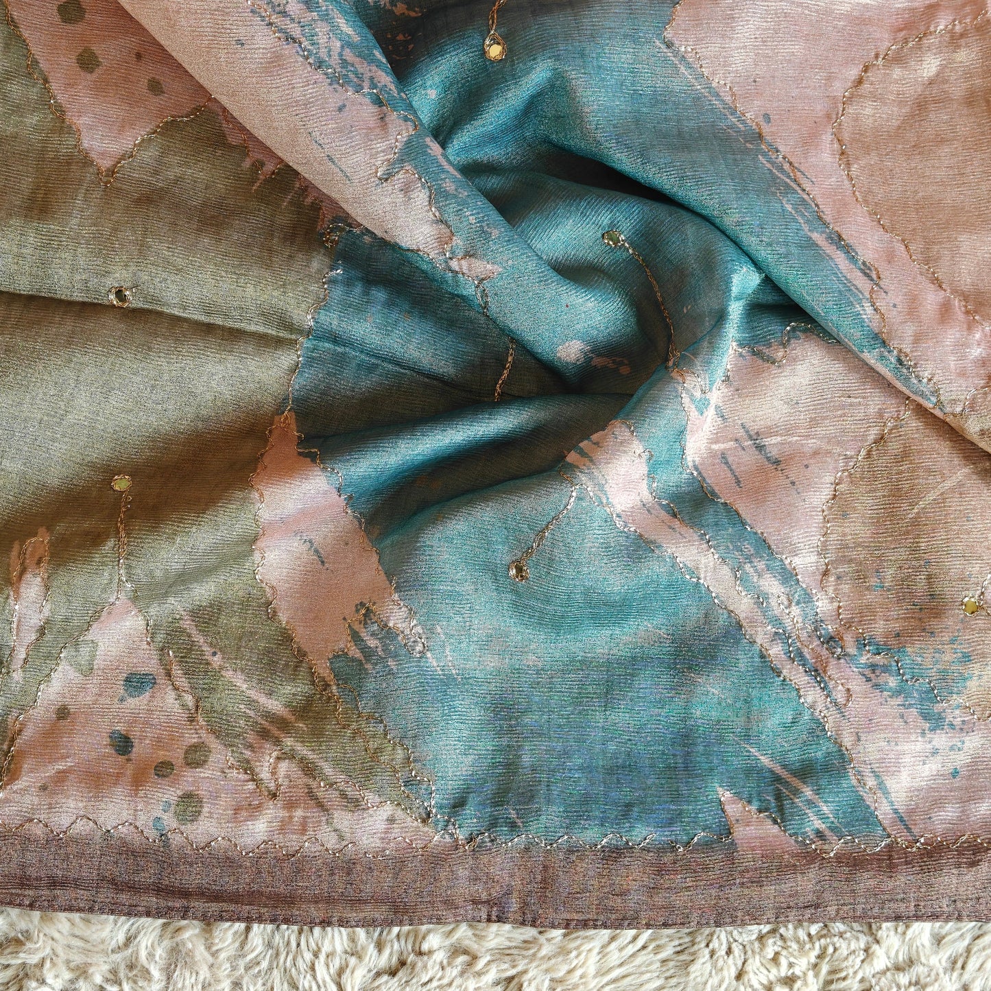dark brown origansa light weight saree