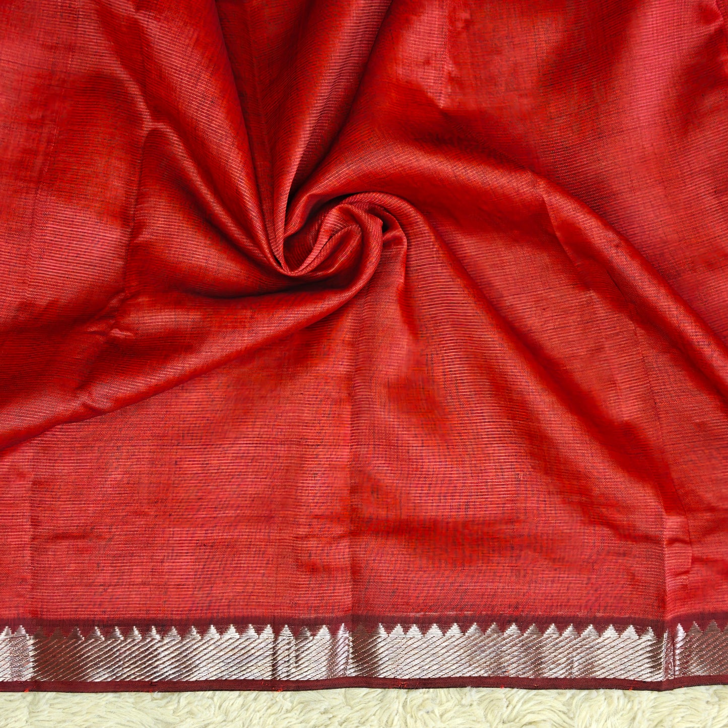 Maroon Managalagiri nizam border saree