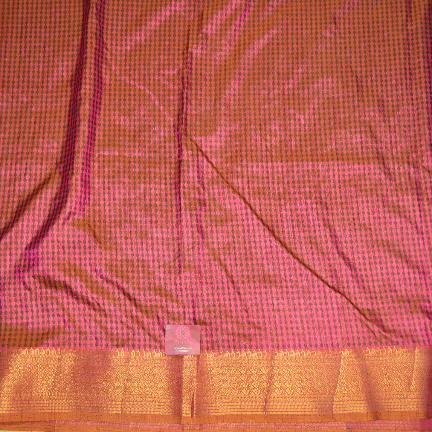 Aqua blue with pink patola saree