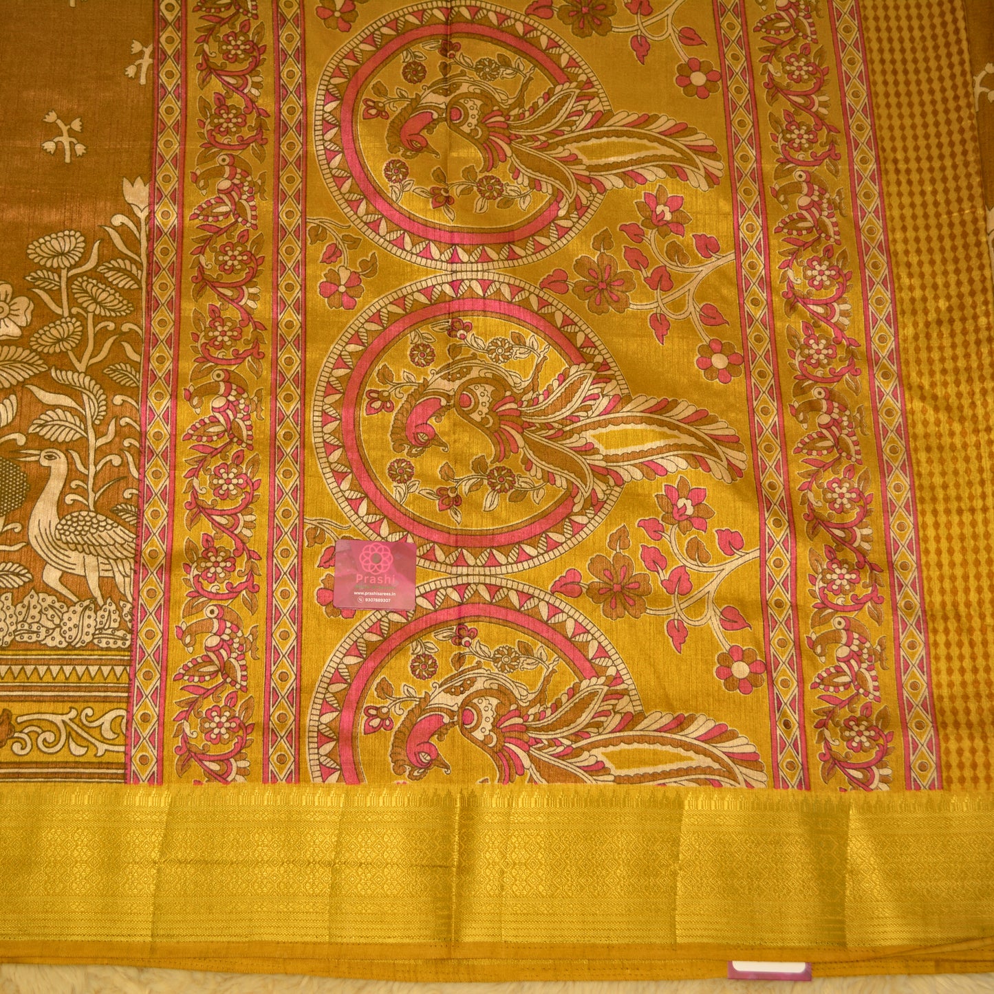 Gold colour patola saree
