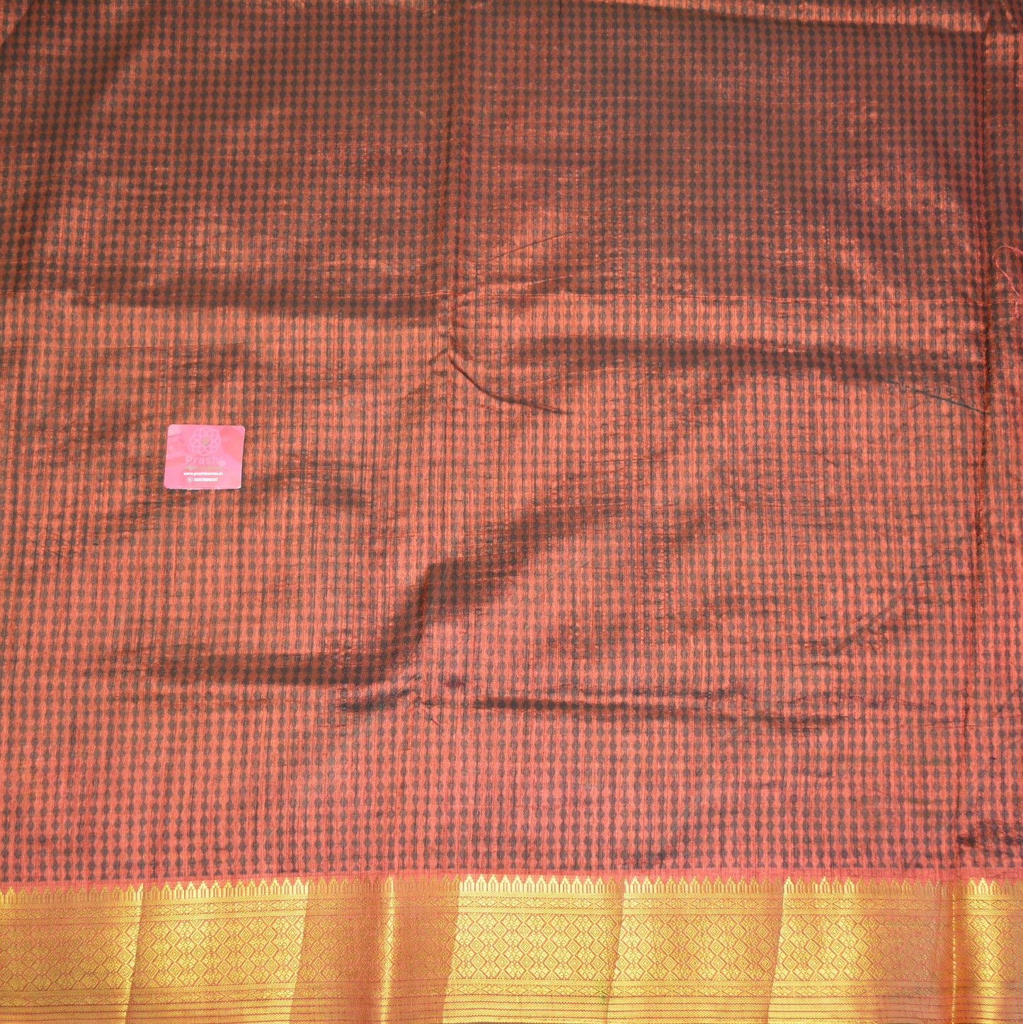 Black with maroon patola saree
