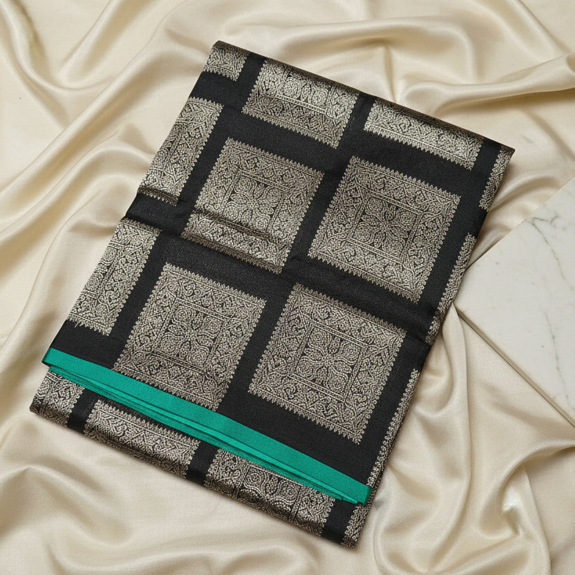 Black pure pattu venkatagiri silk saree