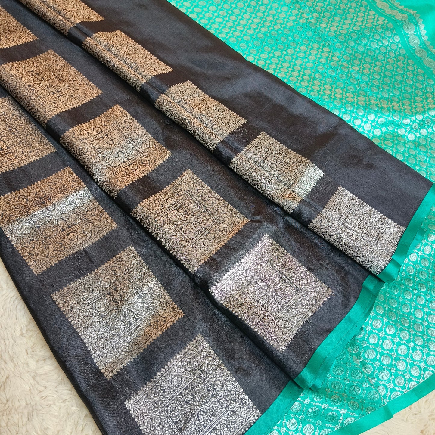Black pure pattu venkatagiri silk saree