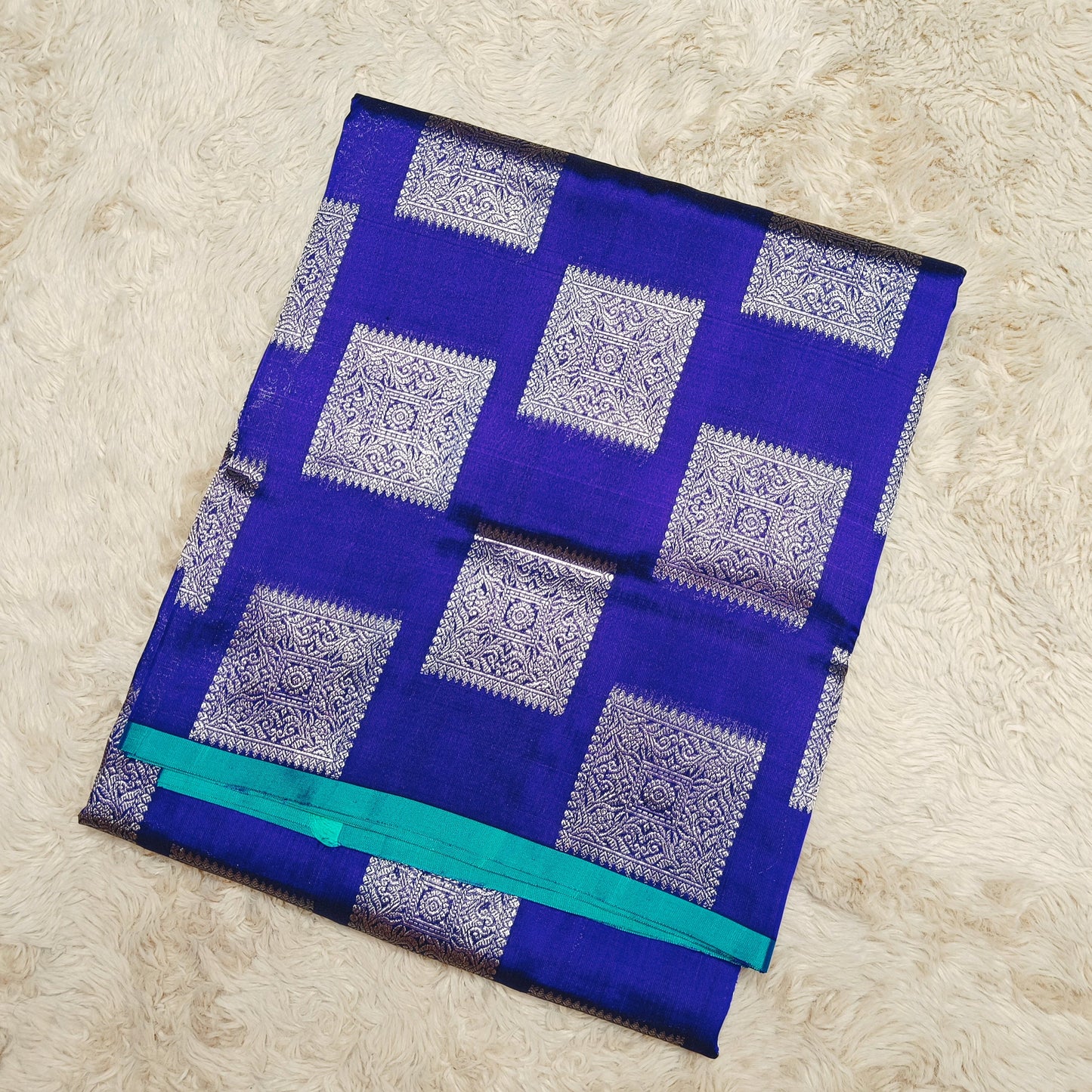 Royal blue pure pattu venkatagirisilk saree