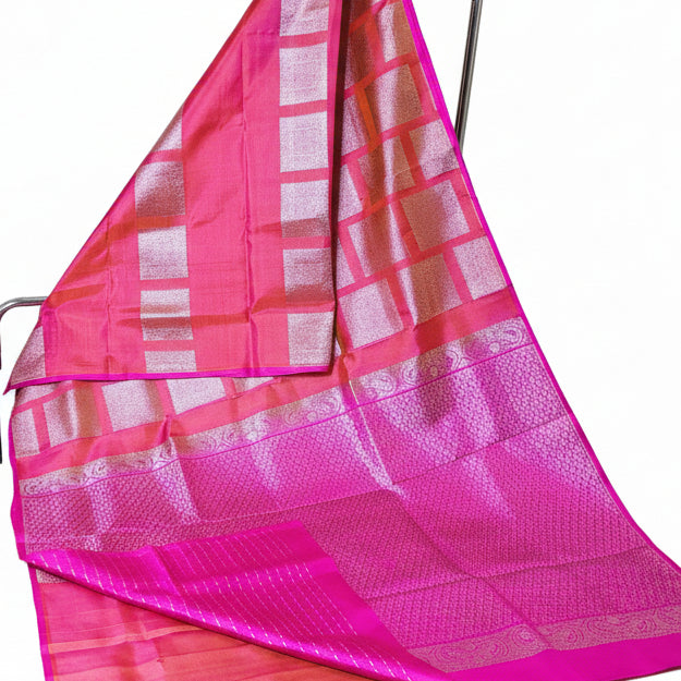 Orange pure pattu venkatagiri silk saree