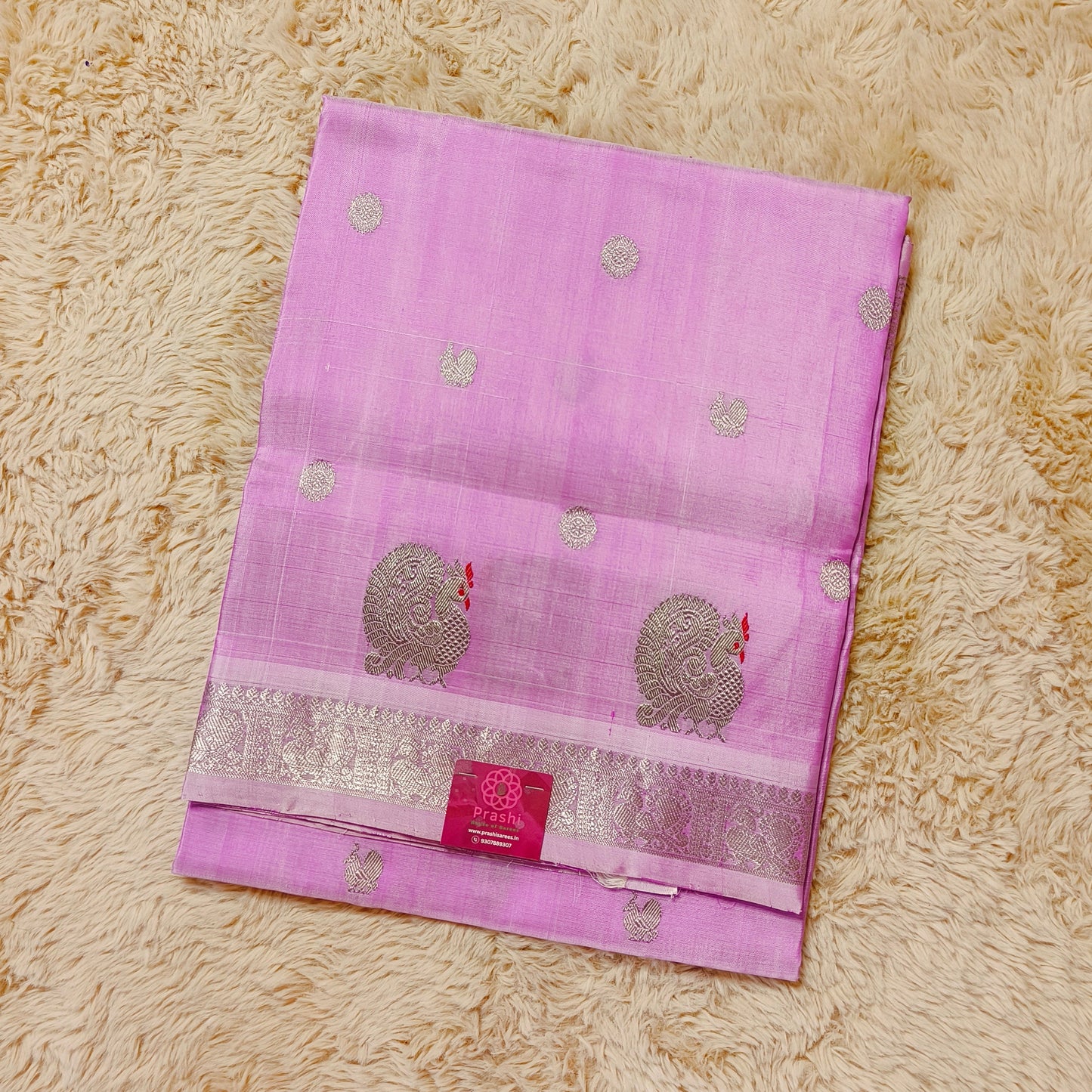 Lavender pure pattu venkatakagiri silk saree
