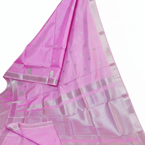 Lavender pure pattu venkatakagiri silk saree