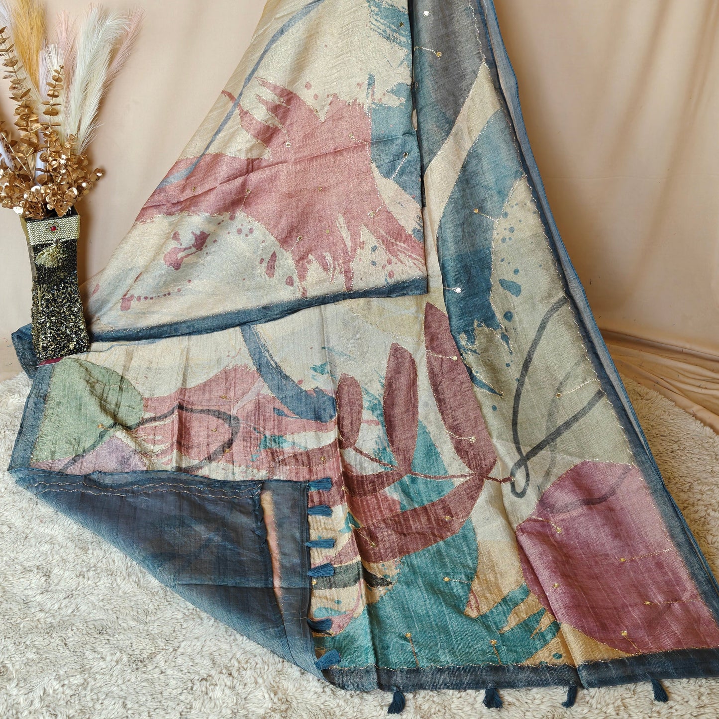 GREY origansa light weight saree