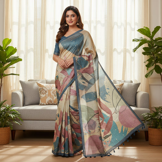 GREY origansa light weight saree
