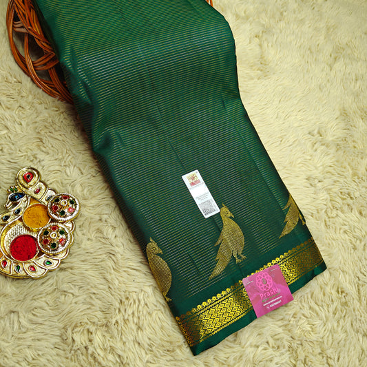 Green Pure handloom kanchipuram silk saree