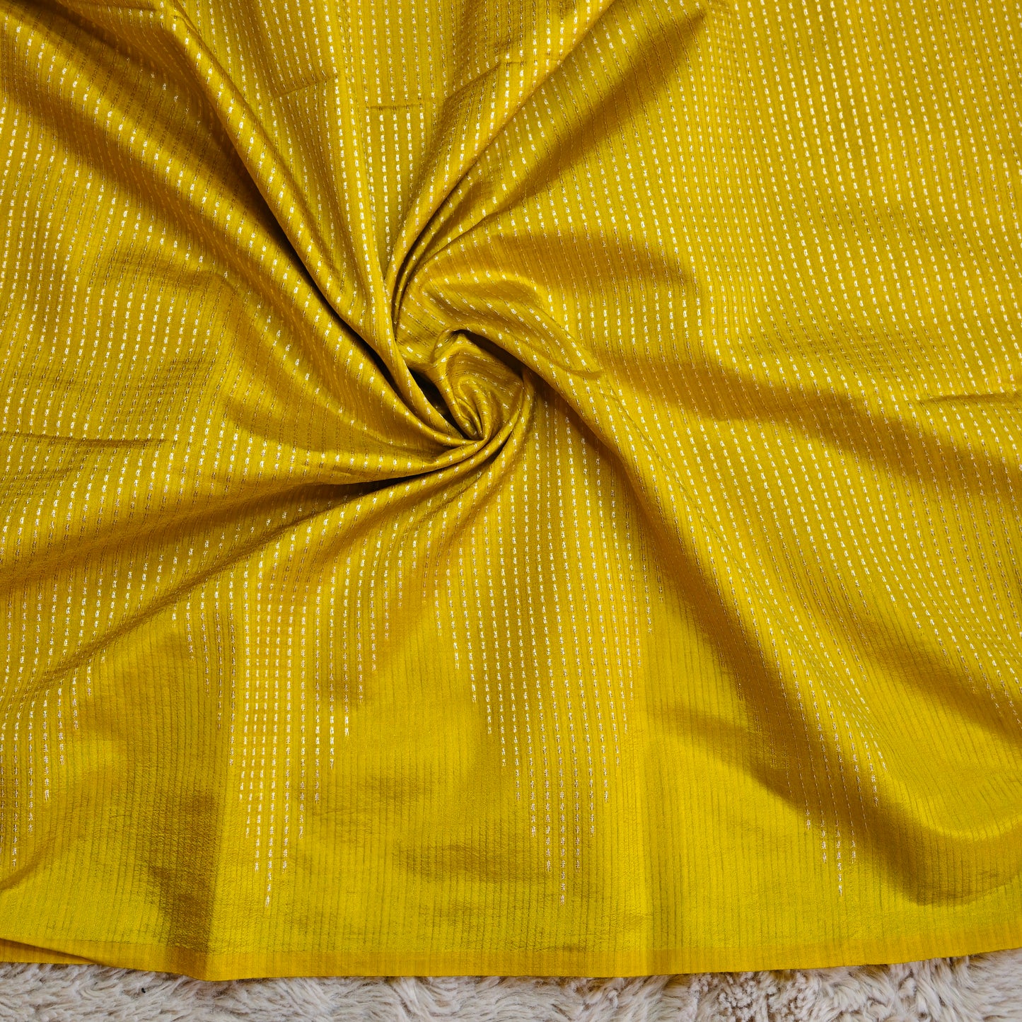 Yellow semi silk saree