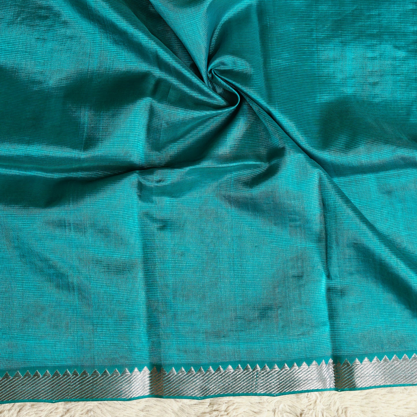 Rama blue Managalagiri nizam border saree