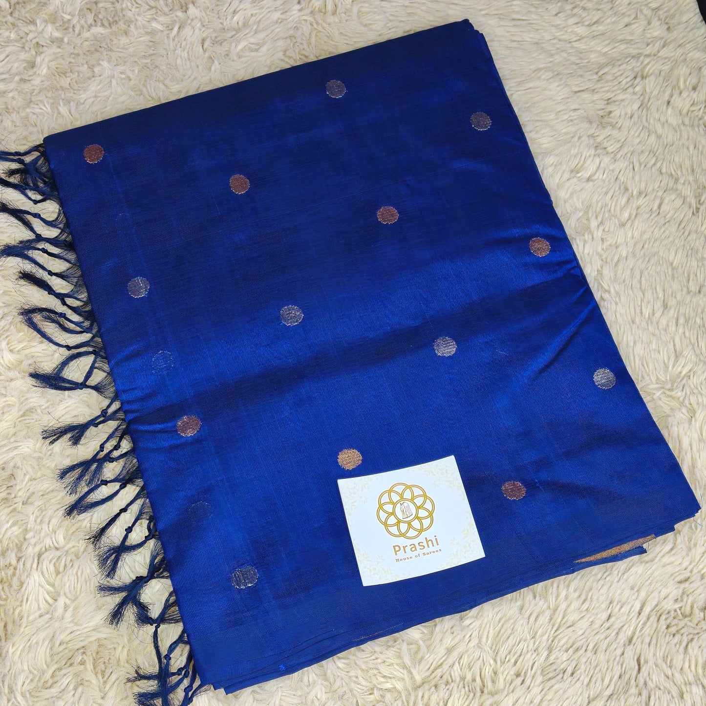 Navy blue dual tone handloom venkatagiri silk cotton saree