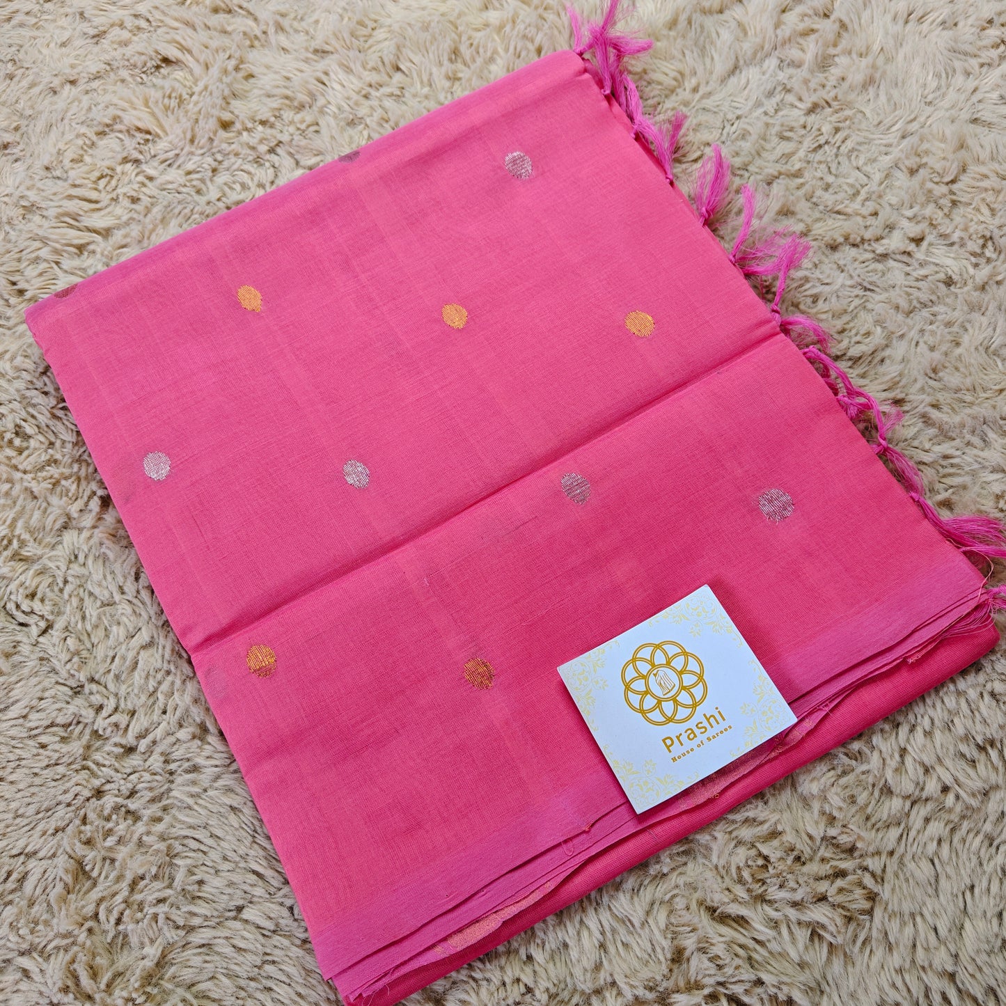 Baby Pink dual tone handloom venkatagiri silk cotton saree
