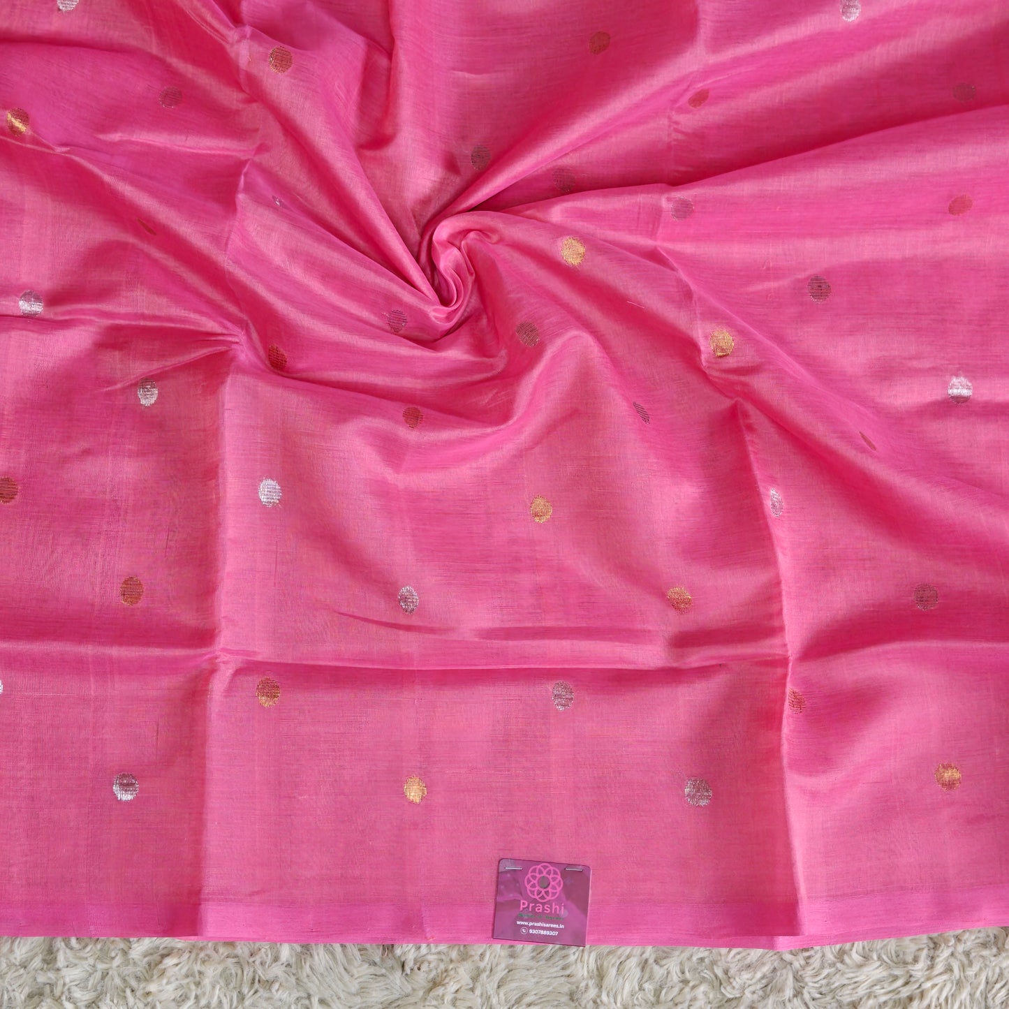 Baby Pink dual tone handloom venkatagiri silk cotton saree