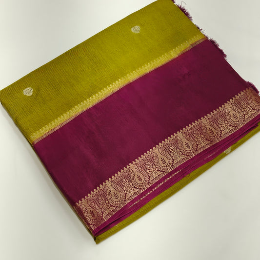 Mehandi green dola silk saree