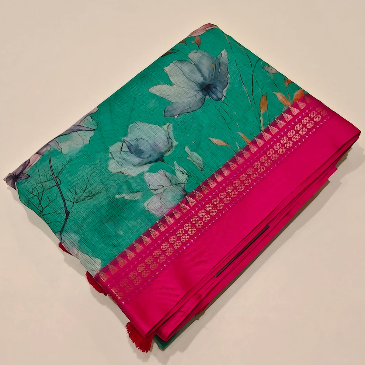 Sea green handloom kota vidarba saree