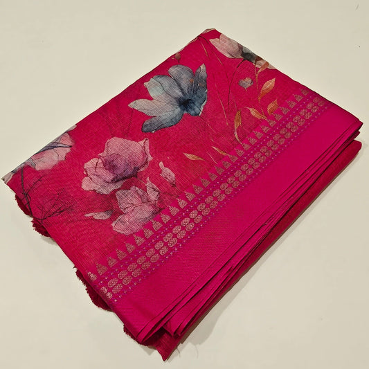 Pink handloom kota vidarba saree