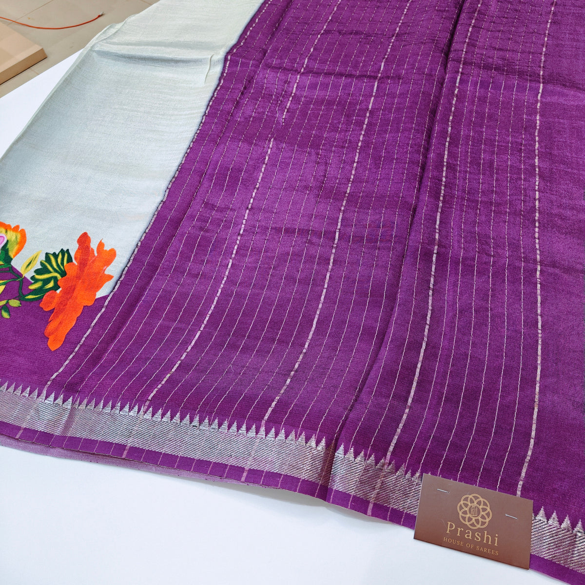 Mangalagiri digital print saree