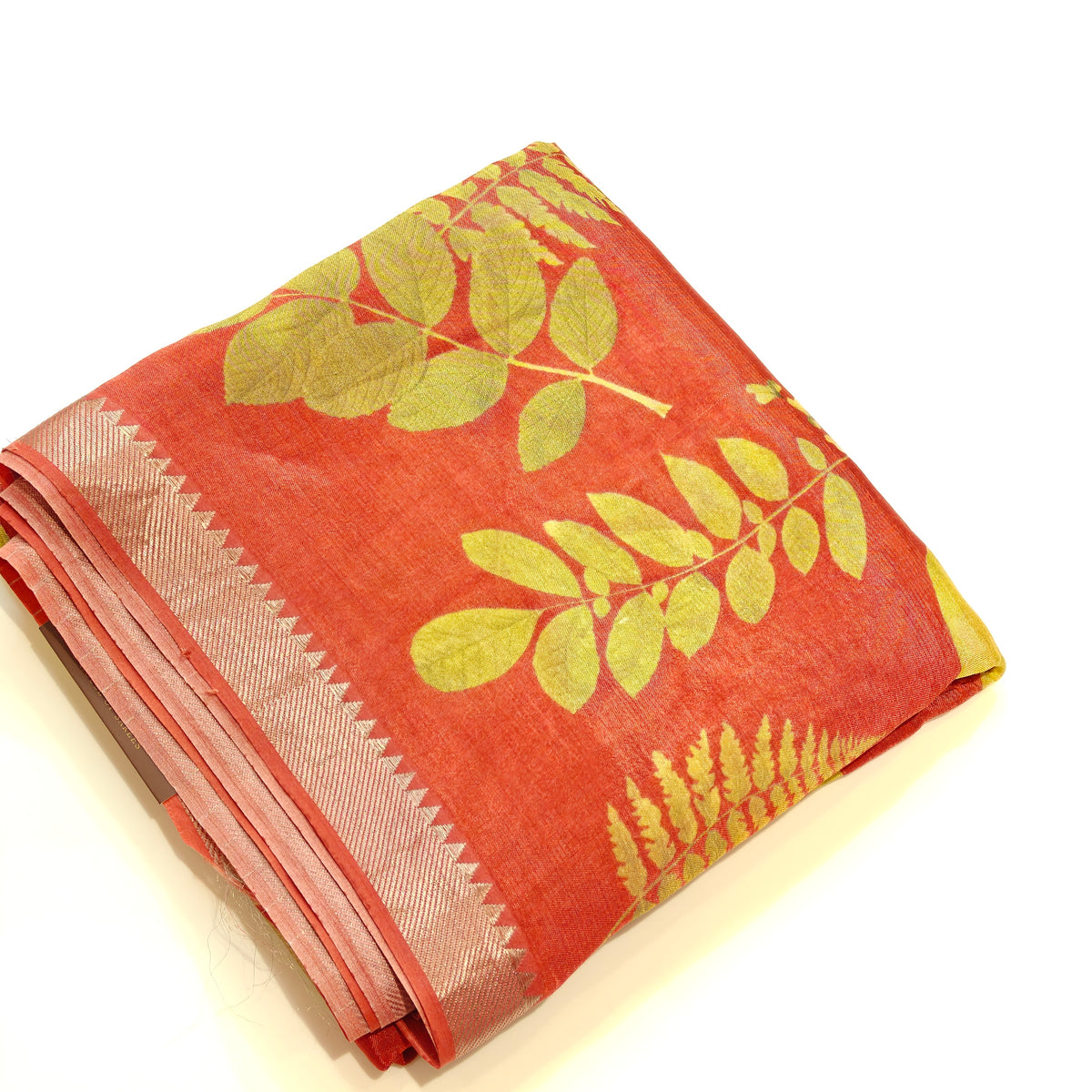 Pink  mangalagiri digital print saree