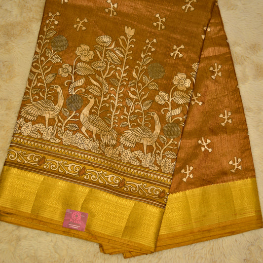 Gold colour patola saree
