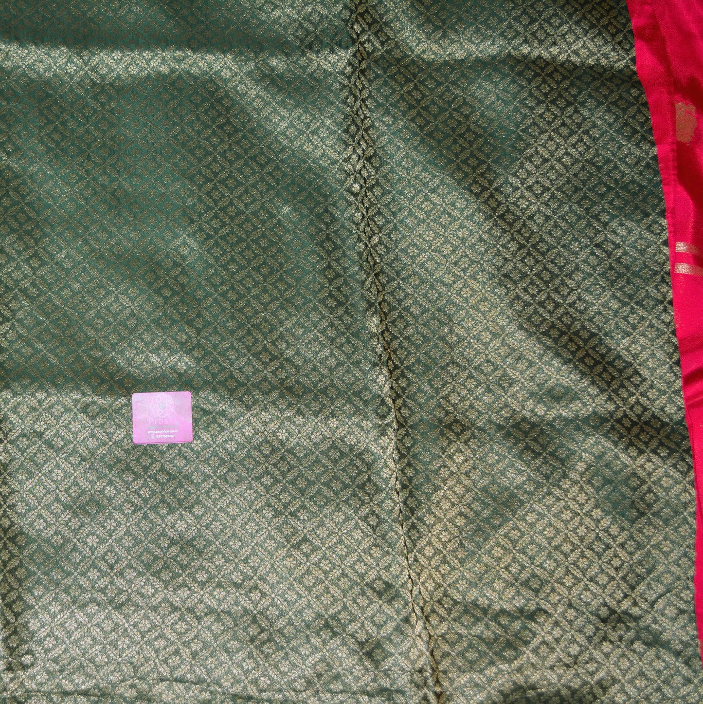 Pink pure viscose crepe saree